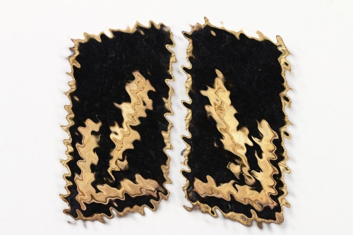 Third Reich mining association officer's collar tabs