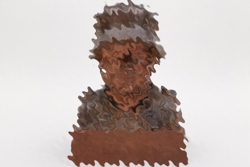 Heer carved wooden solider's bust