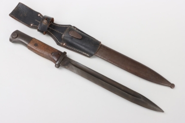 German Reichspost Postschutz bayonet 84/98 with frog