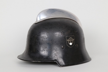 Third Reich M34 fire brigade helmet