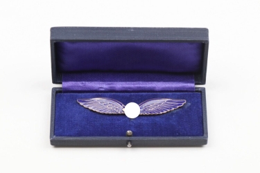 Third Reich Civil Pilots Badge in case - Juncker