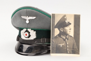 Heer Gebirgsjäger visor cap + photo proof