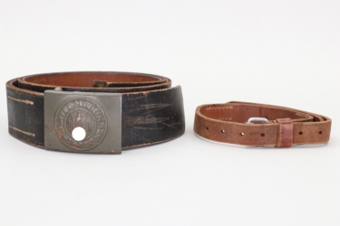 Heer EM/NCO field belt and buckle + strap - B&N 43