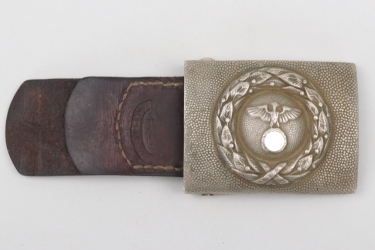 Third Reich DLV buckle with leather tab - EM/NCO