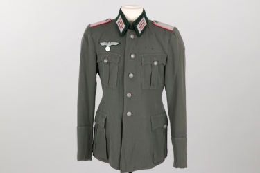 Heer Panzer 4-pocket field tunic - Leutnant