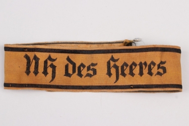 Nachrichtenhelferin "NH des Heeres" cuffband