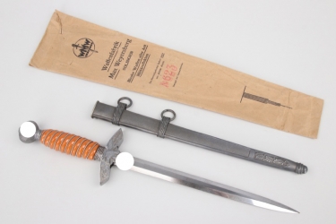 Luftwaffe officer's dagger with bag of issue - WMW