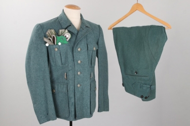 Third Reich Police service tunic & breeches