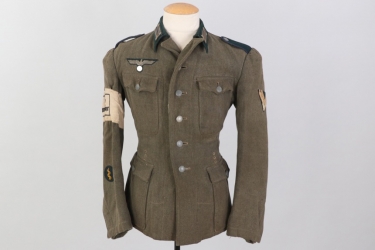 Heer M42 medical field tunic for a "Hilfskrankenträger"