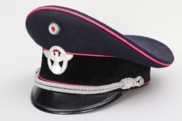 Third Reich firebrigade leader's visor cap