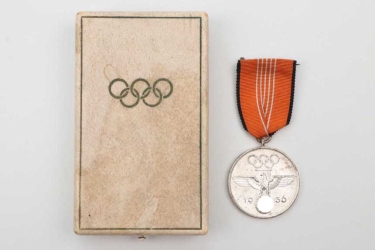 1936 Olympic Commemorative Medal in case