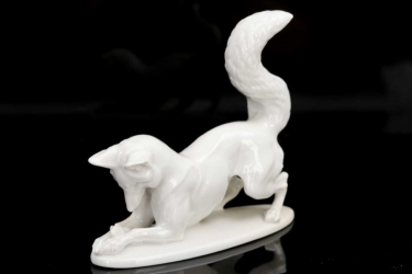 SS Allach - porcelain figure 'fox & mouse' #78 (Kärner)