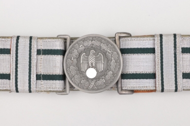 Heer officer's parade buckle & belt - Assmann