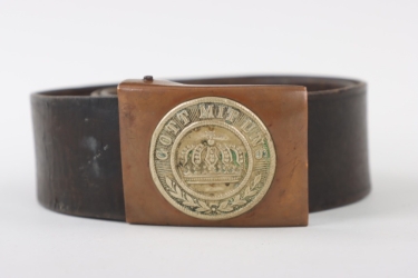 Prussia buckle "Gott mit uns" with belt - EW/NCO type