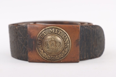 Prussia buckle "Gott mit uns" with belt - EW/NCO type