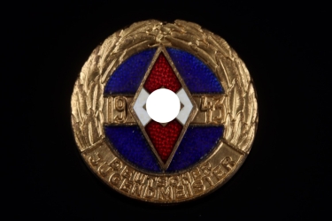 HJ Championship Badge of the German Youth Champion 1943 in Gold