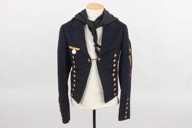 Kriegsmarine parade jacket with knot - named (1937)