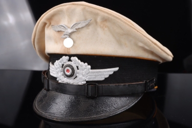 Luftwaffe flying troops white visor cap EM/NCO (summer)