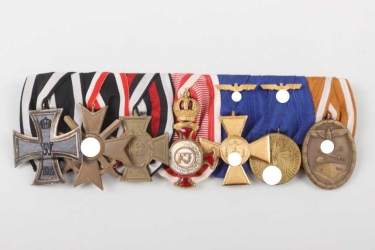 7-place medal bar of an WWI veteran