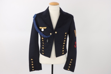 Kriegsmarine parade jacket with shooting lanyard