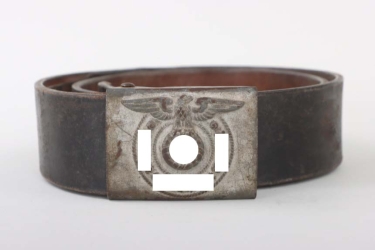 Waffen-SS EM/NCO buckle with belt - Overhoff