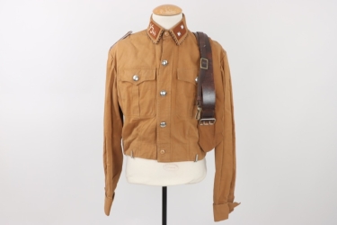 SA brown shirt "SA Gruppe Alpenland" with belt & tie