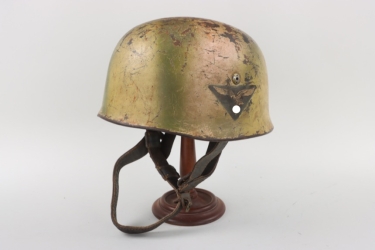 Restored Luftwaffe M38 paratrooper helmet - ET66