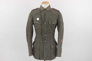 Heer M43 Panzerjäger field tunic - Gefreiter