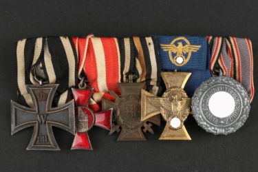 Medal bar of a Police Officer