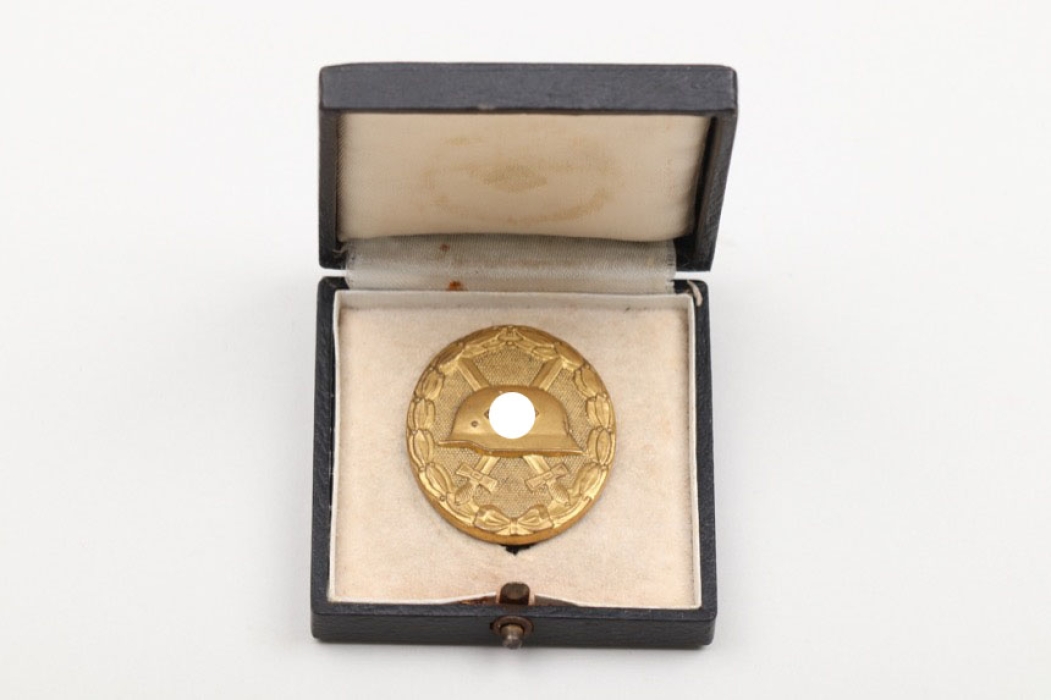 Cased Wound Badge in gold - Hauptmünzamt Wien