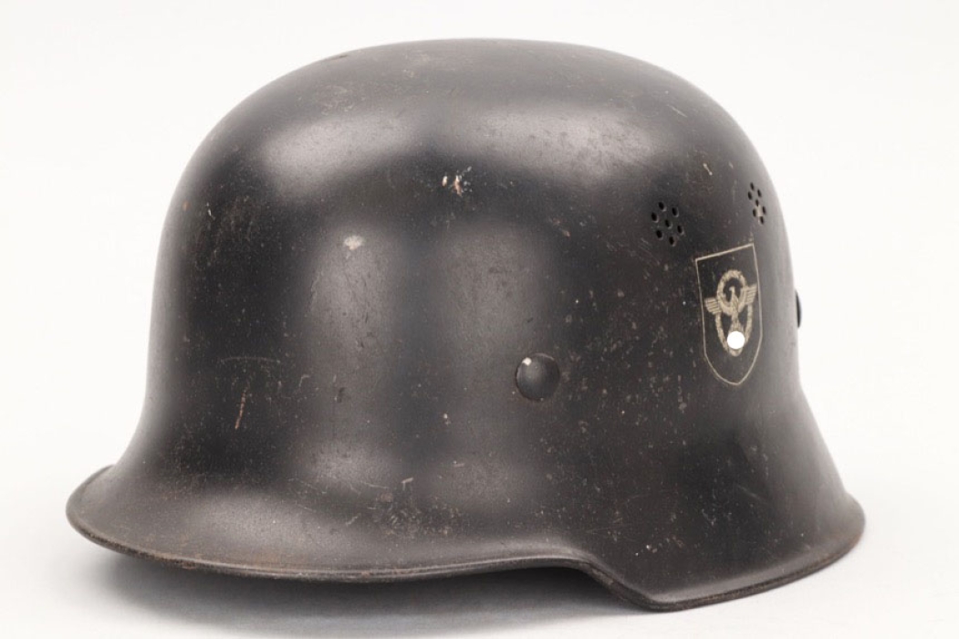 Third Reich M34 fire brigade helmet