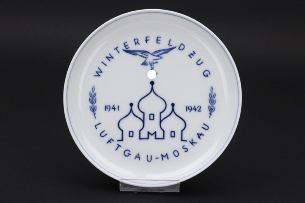 Winterfeldzug Luftgau-Moskau porcelain plate - Meissen