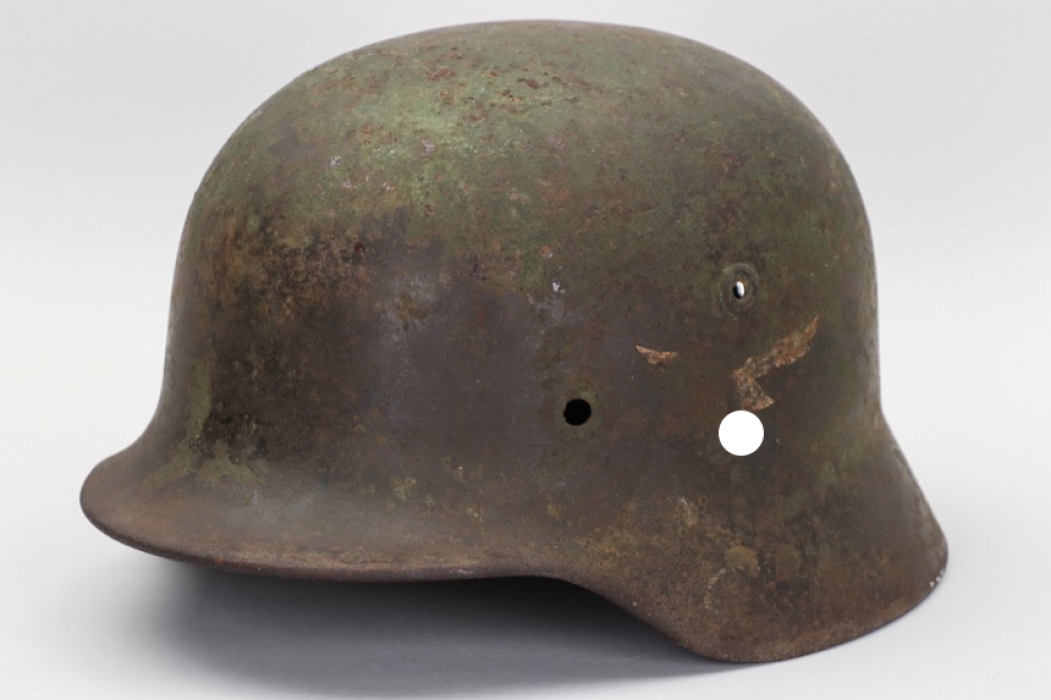 Luftwaffe M40 camo helmet - Q68