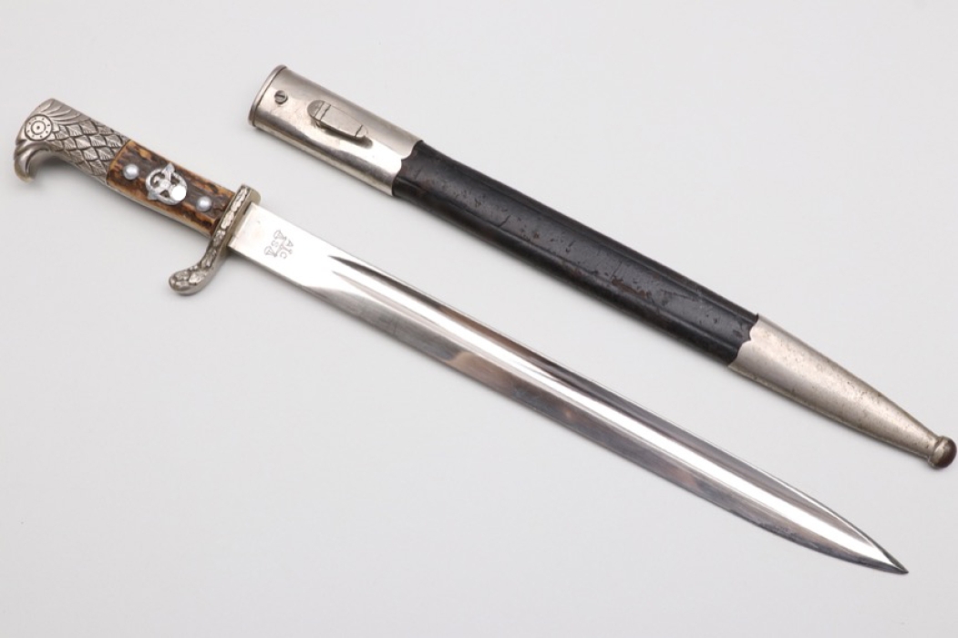 Third Reich police bayonet "S.Ar.III 57" with horn grip - AC