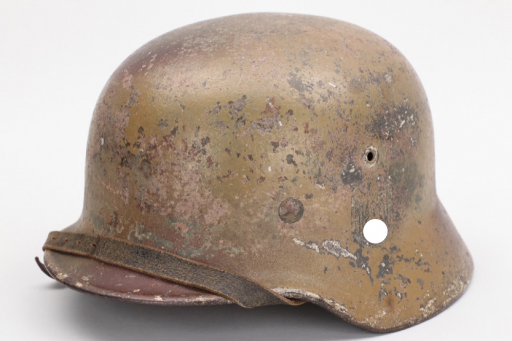 Kriegsmarine M40 "Normandy" camo helmet - EF66