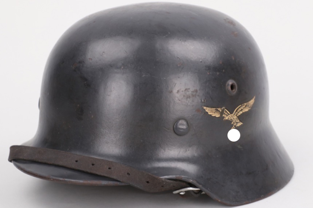 Luftwaffe M35 L.G.N.Abt.13 double decal helmet - EF66