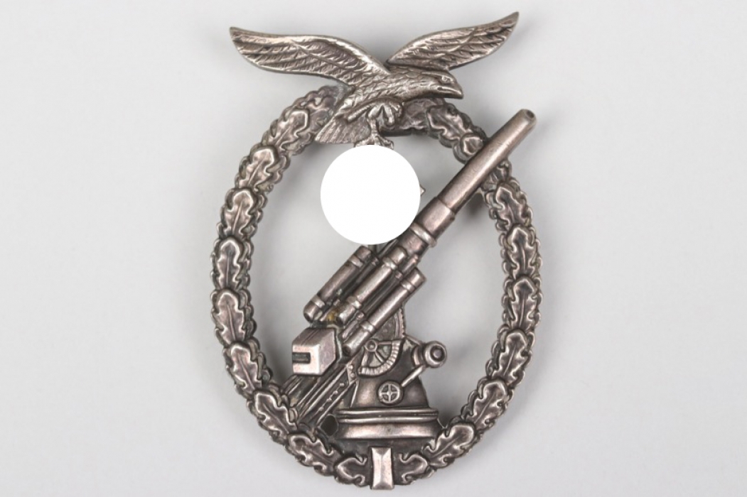 Luftwaffe Flak Badge - nickel-silver