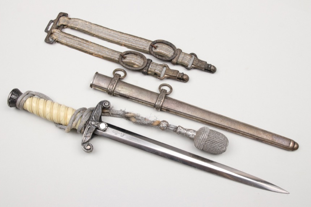 Heer officer's dagger with hangers & portepee - Alcoso