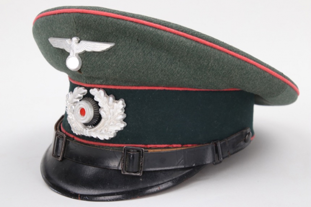 Heer Panzer-Abw.Abt.1 visor cap - EM/NCO