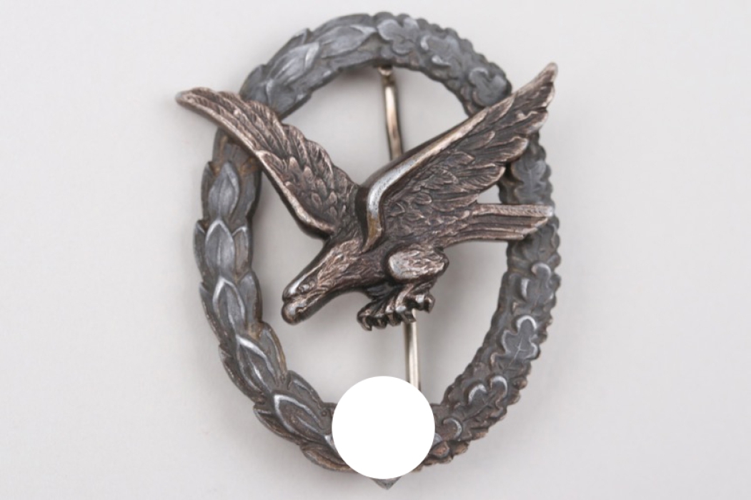 Luftwaffe Radio Operator & Air Gunner Badge without Lightning Bolts - Deumer