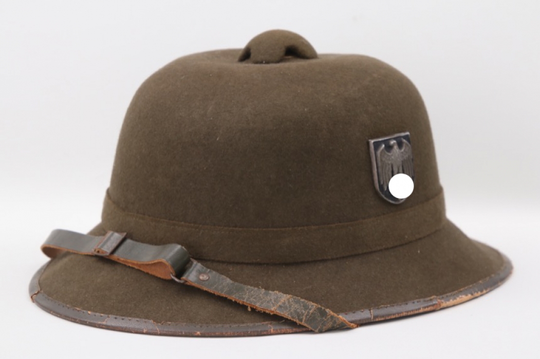 Heer double decal tropical pith helmet - 1942