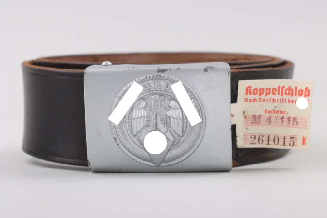 HJ buckle with leather belt & RZM tag - Klein & Quenzer