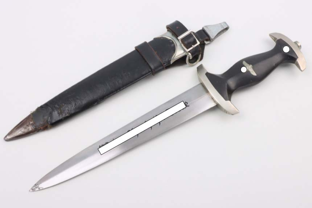 Early SS Service Dagger "I" with vertical hanger - Böker