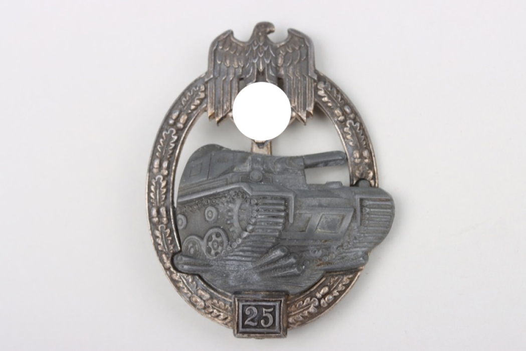 Lt. Wilhelm - Tank Assault Badge 2nd Class "25" in Silver - JFS