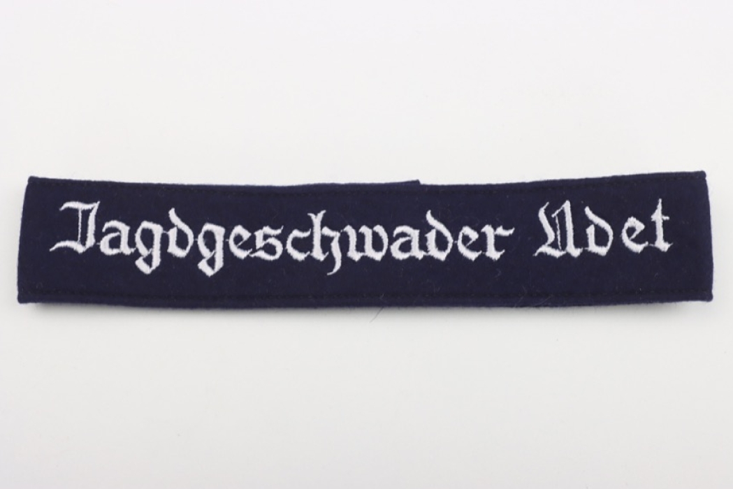 Luftwaffe cuff title "Jagdgeschwader Udet" - EM type