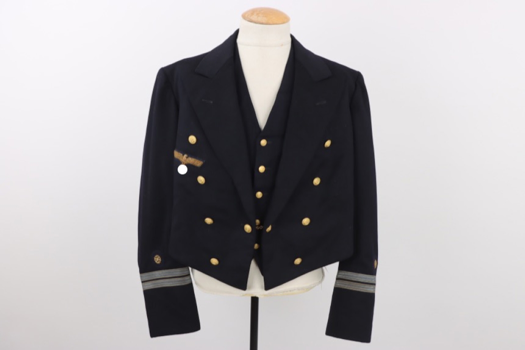 Kriegsmarine mess hall jacket with vest - Olt. Ing. d.R. Fricke