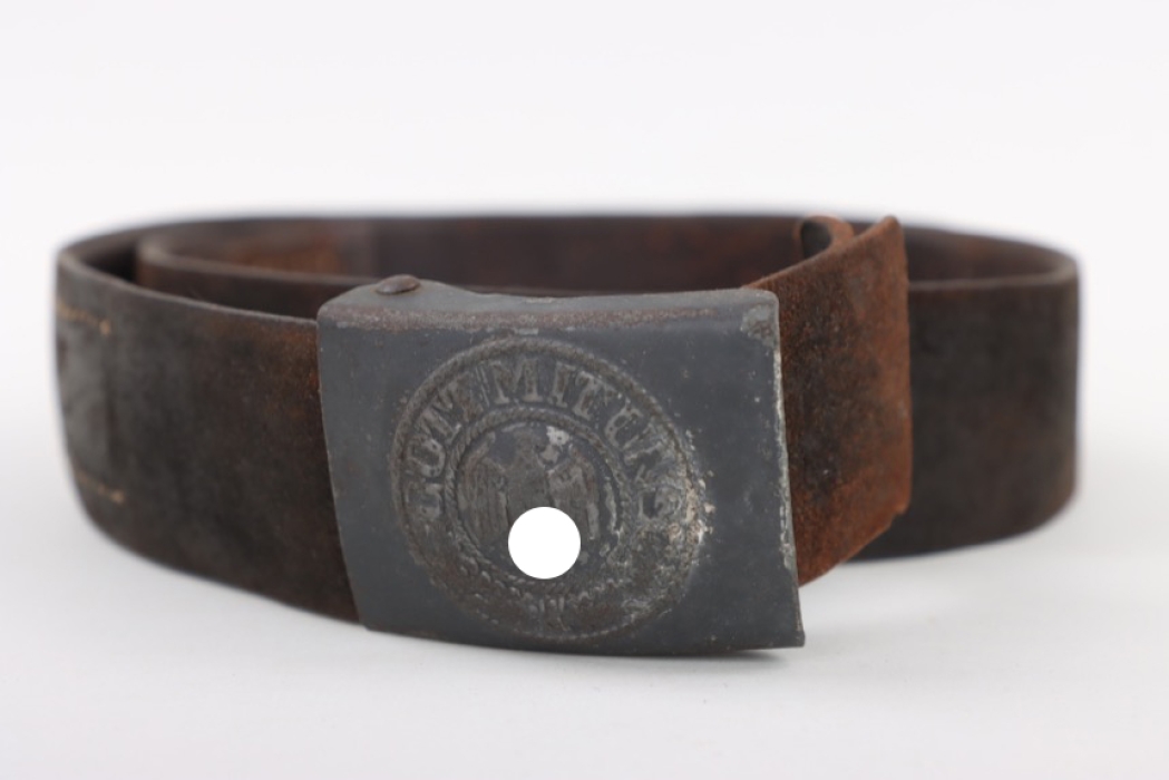 Heer field buckle "Gott mit uns" (EM/NCO) with belt