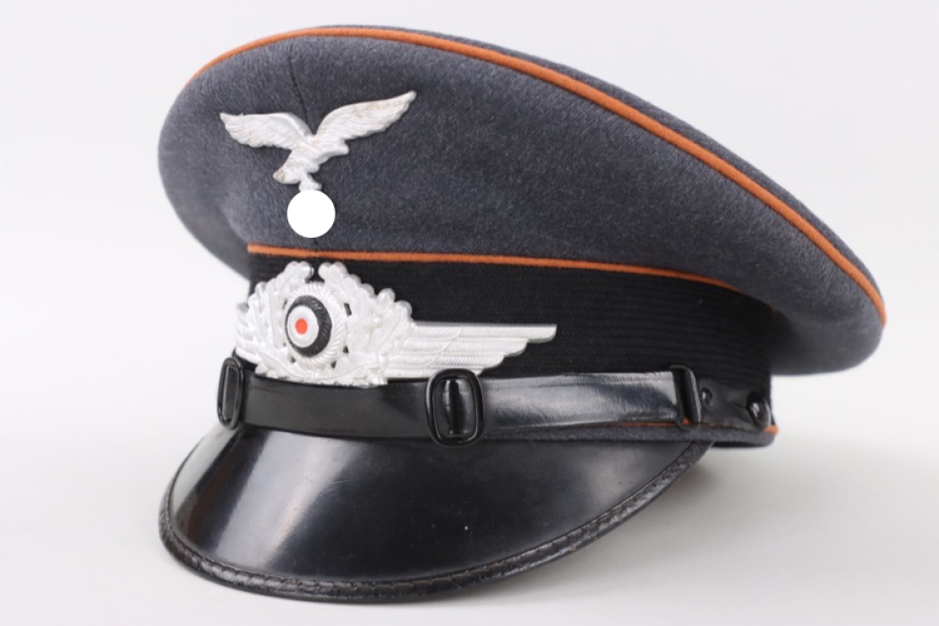 Luftwaffe signals visor cap EM/NCO