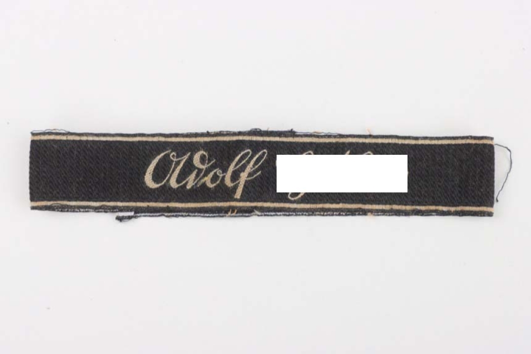 Waffen-SS EM/NCO cuff title "Adolf Hitler" - Bevo