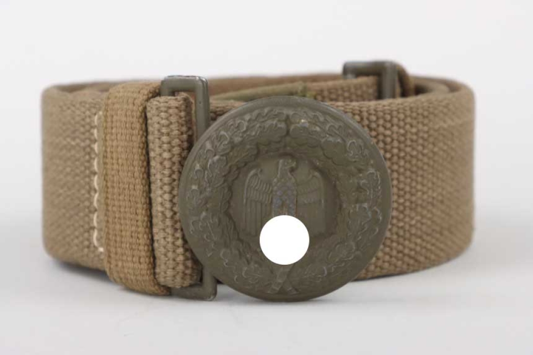 Heer tropical officer's belt and buckle - excellent condition